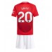 Manchester United Diogo Dalot #20 Hjemmedraktsett Barn 2024-25 Kortermet (+ Korte bukser)